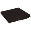 vidaXL Waschtischplatte Dunkelbraun 60x60x(2-6)cm Massivholz Behandelt