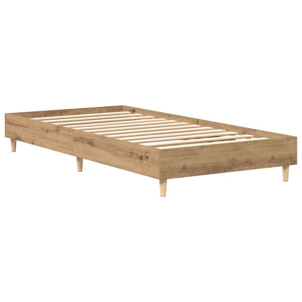 vidaXL Bettgestell ohne Matratze Artisan-Eiche 100x200cm Holzwerkstoff