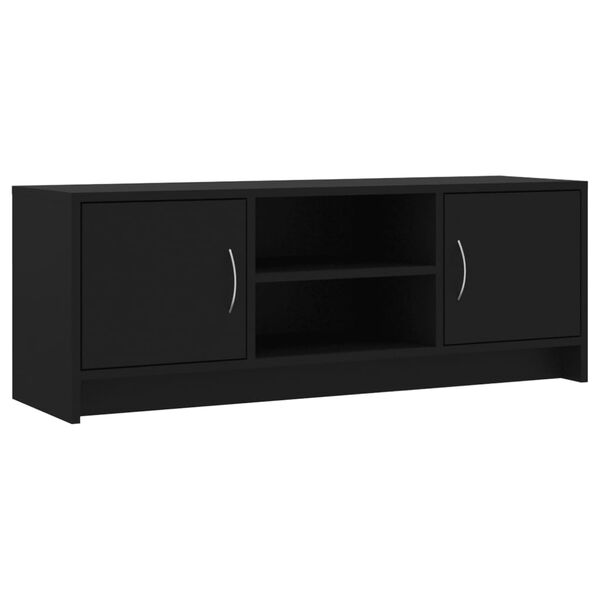 vidaXL TV-Schrank Schwarz 102x30x37,5 cm Holzwerkstoff