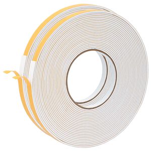 vidaXL Selbstklebendes Schaumstoffband 2 stk. Wei&szlig; 10mm x 10m