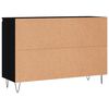 vidaXL Sideboard Schwarz 101,5x35x70 cm Holzwerkstoff