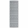 vidaXL Outdoor-Teppich ARAKIL Grau 80x250 cm PP