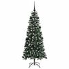 vidaXL K&uuml;nstlicher Weihnachtsbaum mit 150 LEDs mit St&auml;nder Gr&uuml;n 150 cm
