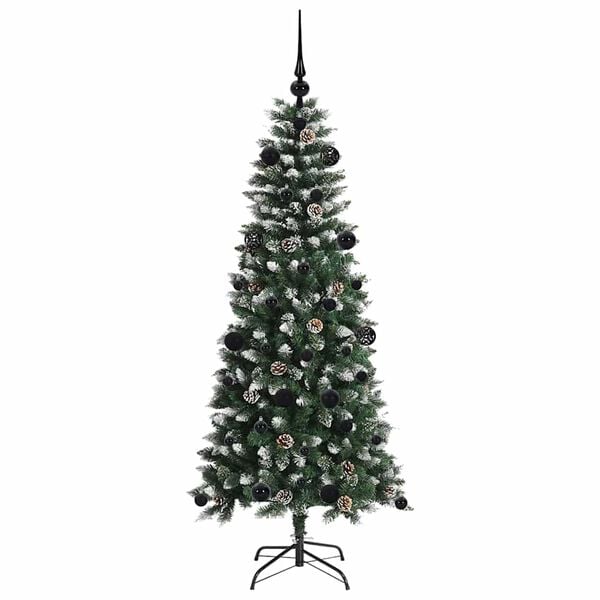 vidaXL K&uuml;nstlicher Weihnachtsbaum mit 150 LEDs mit St&auml;nder Gr&uuml;n 150 cm