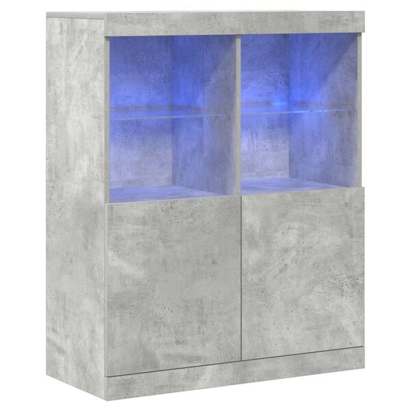 vidaXL Sideboard Betongrau 81x37x100 cm Holzwerkstoff