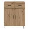 vidaXL Sideboard Artisan-Eiche 69,5 x 34 x 90 cm Holzwerkstoff