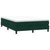 vidaXL Boxspringbett ohne Matratze Dunkelgr&uuml;n 160x210 cm Samt