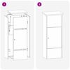 vidaXL Paketdrop-Box Rostig 44,5 x 29 x 110,5 cm Wetterfeststahl