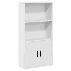 vidaXL B&uuml;cherregal Wei&szlig; 60x24x120 cm Holzwerkstoff