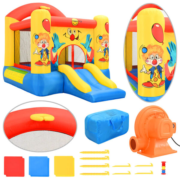 Happy Hop Aufblasbare Hüpfburg mit Rutsche 330x230x230 cm PVC