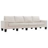 vidaXL Sofa Creme 4-Sitzer Stoff