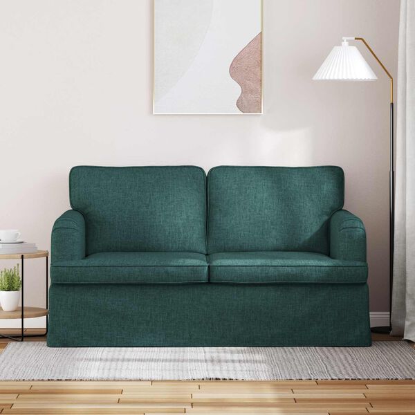 vidaXL Sofa Dunkelgr&uuml;n Gesamtabmessungen: 144 x 80 x 85 cm (B x T x H)
