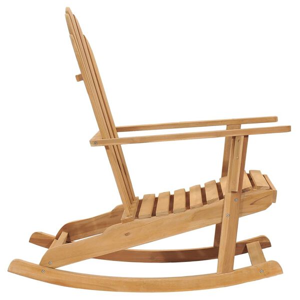 vidaXL Adirondack-Schaukelst&uuml;hle 2 Stk. Massivholz Teak