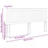 vidaXL Kopfteil mit Kopfteil Sonoma-Eiche 180 cm Holzwerkstoff