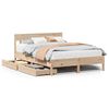vidaXL Massivholzbett ohne Matratze 120x190 cm Kiefernholz