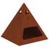 vidaXL Feuerstelle Rostig 50 x 50 x 51 cm Wetterfeststahl