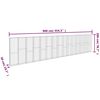 vidaXL Gabionenwand mit Abdeckung Verzinkter Stahl 900×50×200 cm
