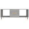 vidaXL Couchtisch Grau Sonoma 102x50x40 cm Holzwerkstoff