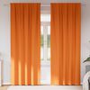 vidaXL Verdunkelungs-Vorh&auml;nge mit Ringen 2 pcs Helles Orange