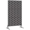 vidaXL Sichtschutz 100 x 50 x 180 cm Stahl Schwarz