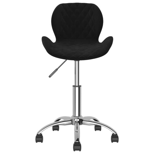 vidaXL Esszimmerstühle 4 Stk. Drehbar Schwarz Samt