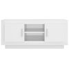vidaXL TV-Schrank Hochglanz-Wei&szlig; 102x35x45 cm Holzwerkstoff
