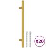 vidaXL M&ouml;belgriffe 20 Stk. Golden 160 mm Edelstahl