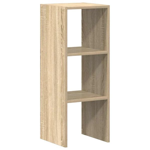 vidaXL B&uuml;cherregal Stapelbar Sonoma-Eiche 30x30x80 cm Holzwerkstoff