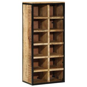vidaXL Schuhschrank 50 x 30 x 110 cm Massivholz Mango Braun