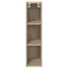 vidaXL H&auml;ngeschrank Sonoma-Eiche 20 x 29,5 x 80 cm Holzwerkstoff