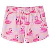 vidaXL Kindershorts mit Kordelzug Hellrosa 128