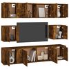 vidaXL 8-tlg. TV-Schrank-Set R&auml;uchereiche Holzwerkstoff