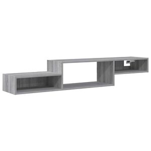 vidaXL Wandmontierter TV-Schrank Wandhalterung Grau Sonoma