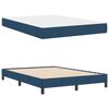 vidaXL Boxspringbett mit Matratze Blau 140 x 200 cm Stoff