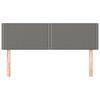 vidaXL Kopfteile Dunkelgrau 144x5x78/88 cm Stoff