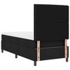 vidaXL Boxspringbett mit Matratze Schwarz 90 x 200 cm Stoff