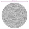 vidaXL Teppich Shaggy Hochflor Modern Anthrazit &Oslash; 80 cm