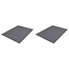 vidaXL T&uuml;rmatten 2 Stk. PVC Grau 90 x 60 cm