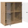 vidaXL Seitenschrank Artisan-Eiche 68 x 37 x 75,5 cm Holzwerkstoff