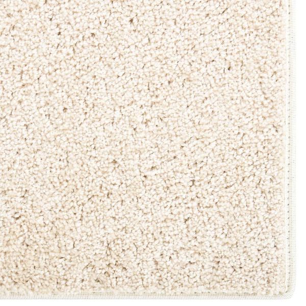 vidaXL Teppich Weich Rutschfest 57x150 cm Beige