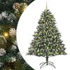 vidaXL K&uuml;nstlicher Weihnachtsbaum mit 300 LEDs mit St&auml;nder Gr&uuml;n 210 cm
