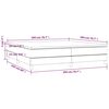 vidaXL Boxspringbett mit Matratze Dunkelblau 200x200 cm Samt
