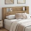vidaXL Kopfteil-Schrank mit LED Artisan-Eiche 160 x 16,5 x 103,5 cm