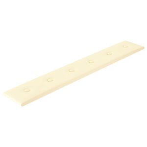 vidaXL Wandkopfteilen 12 pcs Creme 90 x 15 cm Kunstleder