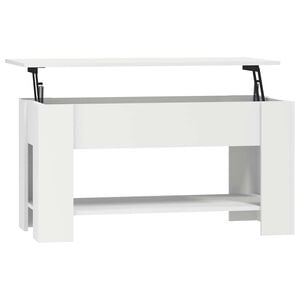 vidaXL Couchtisch Wei&szlig; 101x49x52 cm Holzwerkstoff