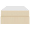 vidaXL Aufbewahrungsbett mit Matratze Creme 90 x 190 cm Polyester