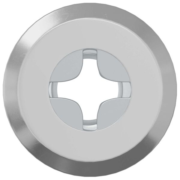 vidaXL Sicherungsmutter 2 pcs Silber M6 x 15 mm Stahl