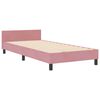 vidaXL Boxspringbett mit Kopfteil Rosa 90 x 200 cm Samt