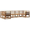vidaXL Outdoor-Sofagarnitur 7 pcs Natur Massivholz Akazie