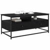vidaXL Couchtisch Schwarz Eichen-Optik 100 x 51 x 45 cm Holzwerkstoff